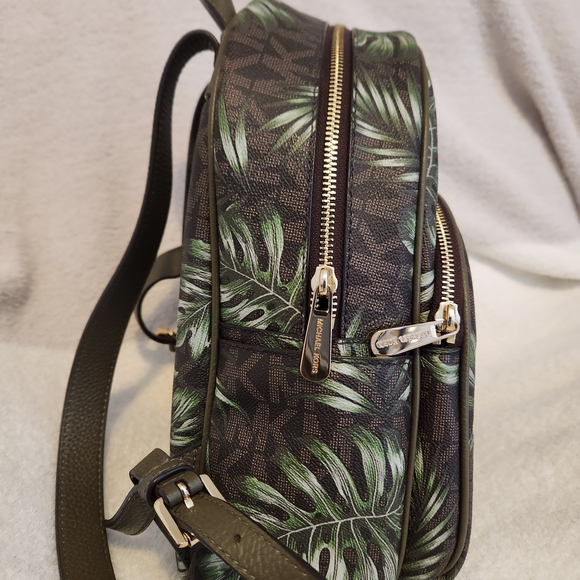 Michael Kors Palm Leaf Backpack - Picture 4 of 9